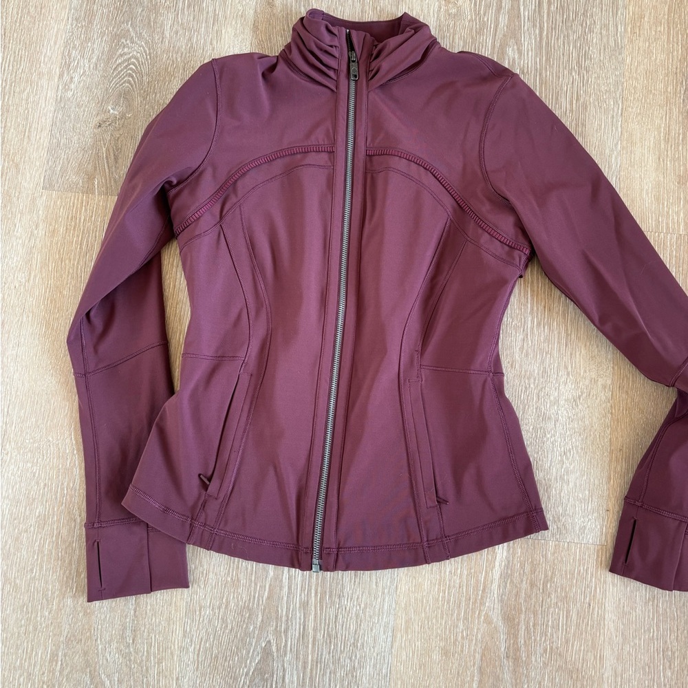 Lululemon Burgundy Define Jacket size 8